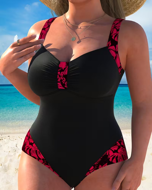 Contrast Color Belly-Covering Suspender One-Piece 2024 f/w one-piece spring summer