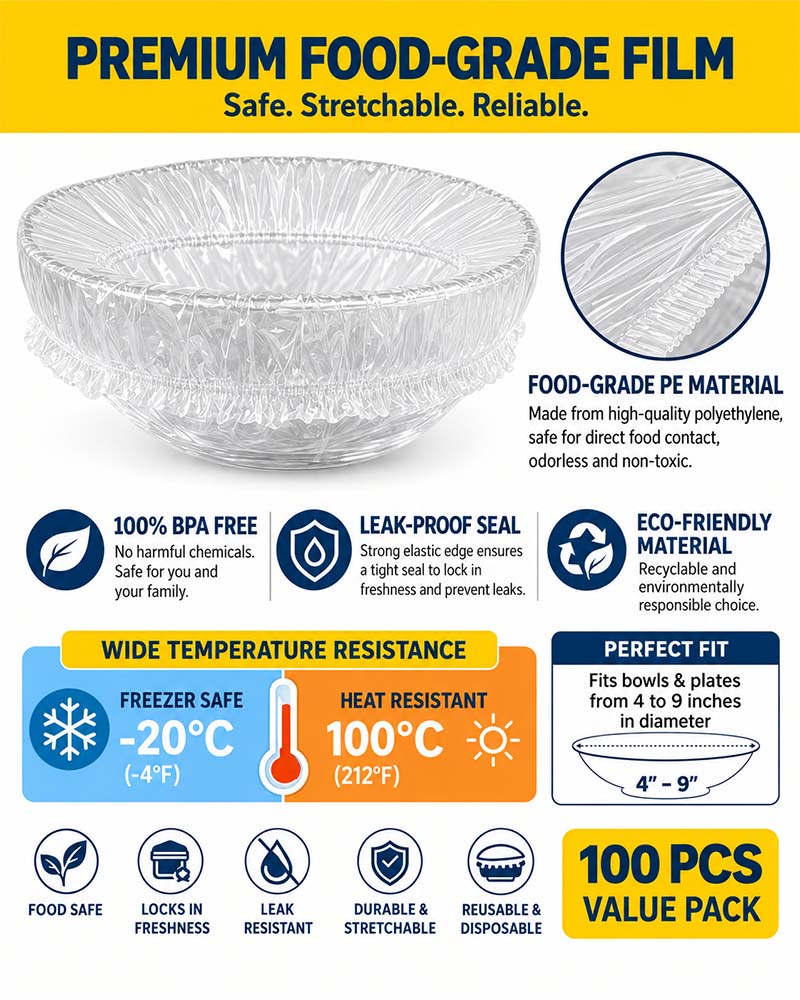 Reusable Elastic Plastic Bowl Covers 2024 f/w accessories spring