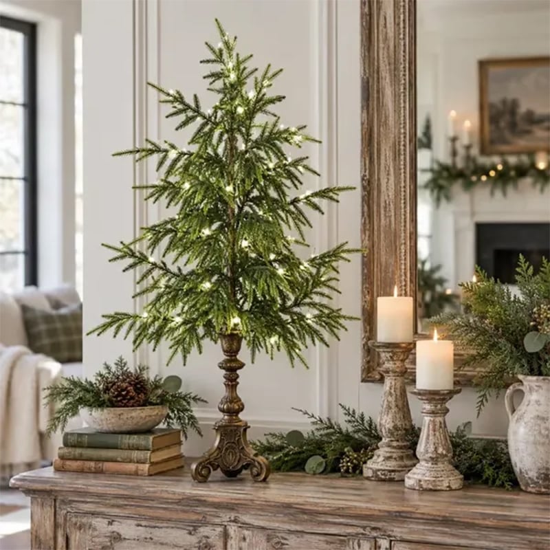 Lighted Tabletop Christmas Tree