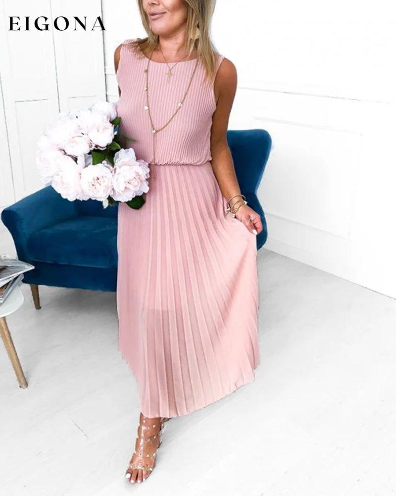 Gentle Pleated Tank Dress casual dresses spring summer