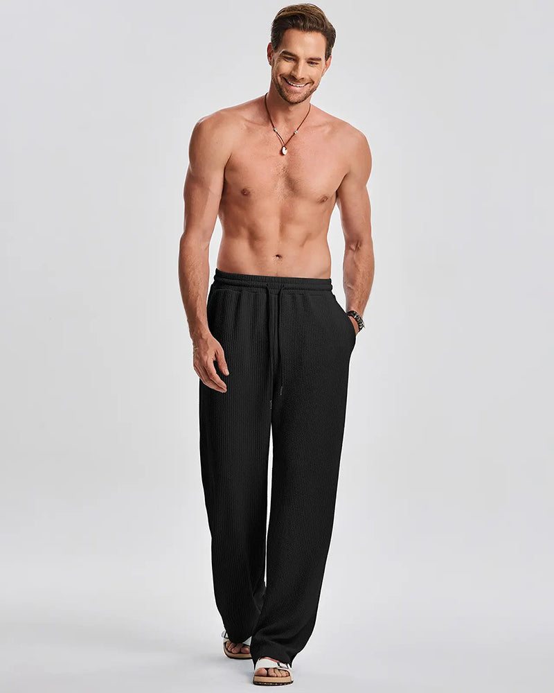 Men's Solid Color Sleeveless Set