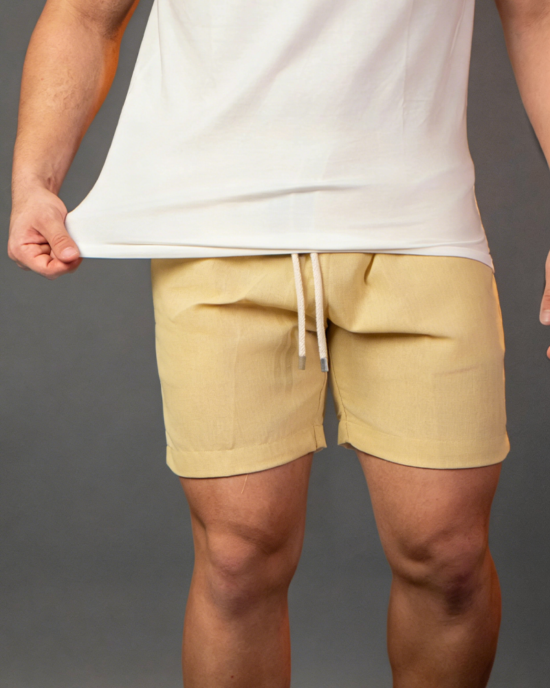 Drawstring Casual Straight Leg Shorts