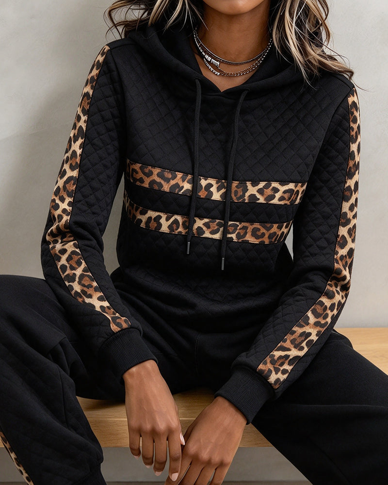 Argyle Leopard Slim Fit Sweatshirt 2024 f/w hoodies & sweatshirts spring