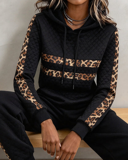 Argyle Leopard Slim Fit Sweatshirt 2024 f/w hoodies & sweatshirts spring