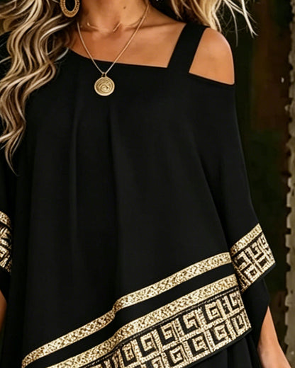 Off-Shoulder Fashion Asymmetrical Blouse