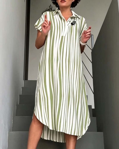 A Casual Striped Dress