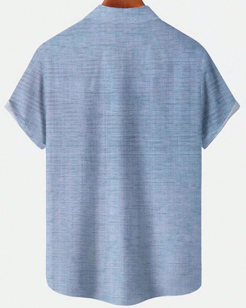 Color-block Short-sleeve Shirt