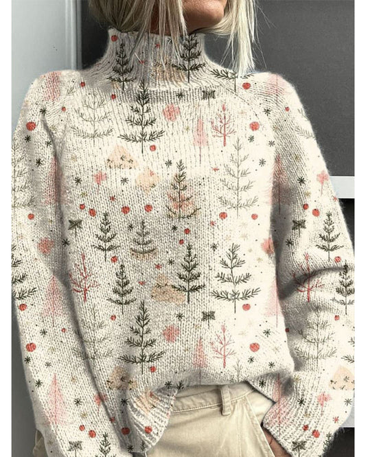 Women's Merry Christmas Casual Knitted Sweater 2024 f/w pullovers