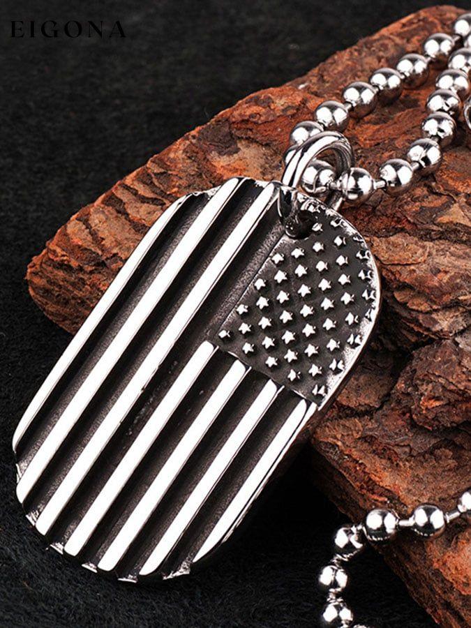 Flag Flip Vintage Watch Necklace clearance sale