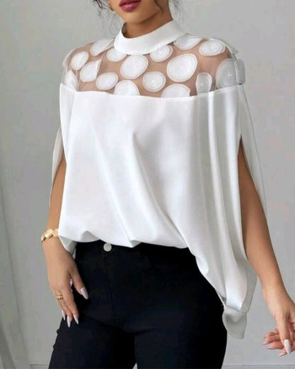 Off-The-Shoulder Bat Sleeve Elegant Blouse
