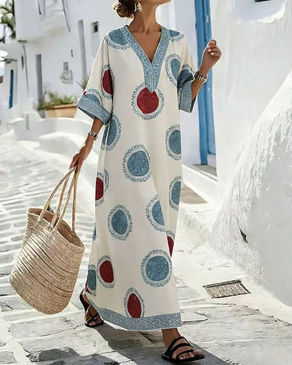 Polka Dot Print Loose Dress