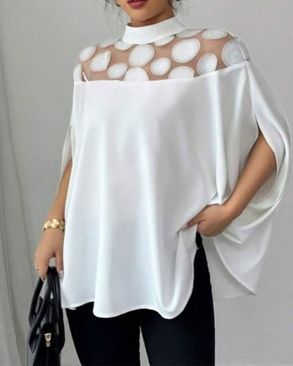 Off-The-Shoulder Bat Sleeve Elegant Blouse