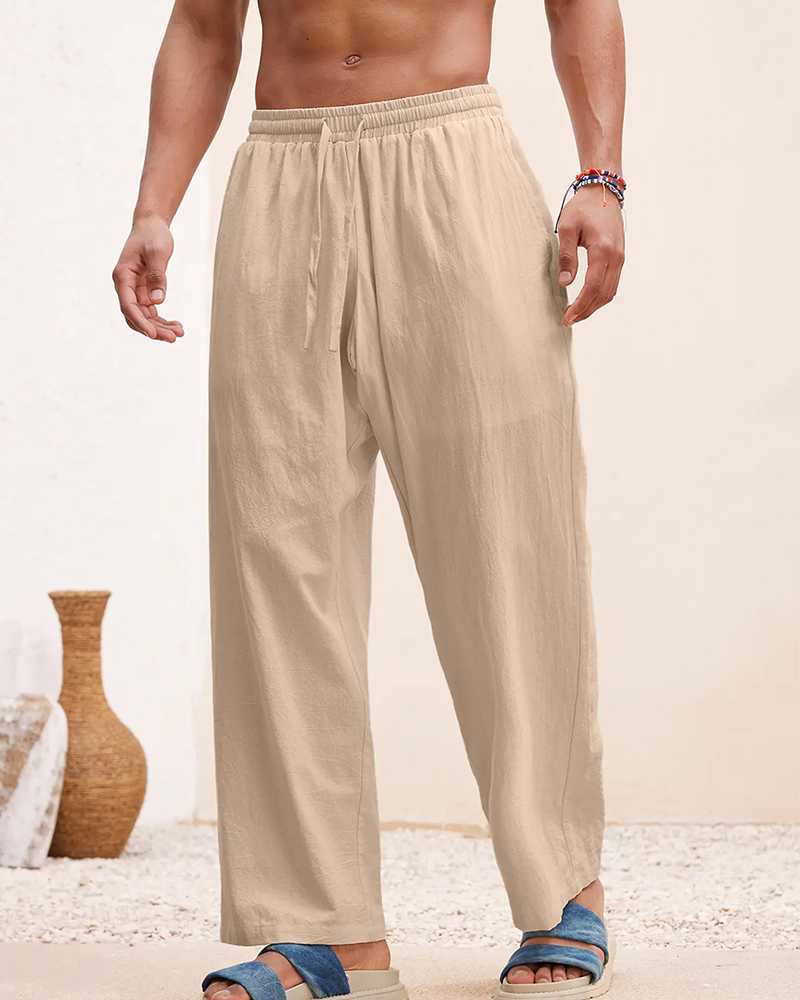 Men's Casual Straight Leg Pants
