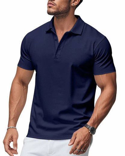 Men's Quick-Dry Short-Sleeve Lapel T-Shirt