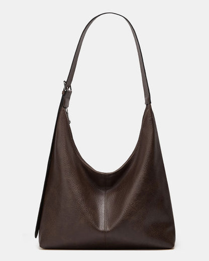 Women's Solid Color PU Leather Shoulder Bag 2024f/w bags spring summer