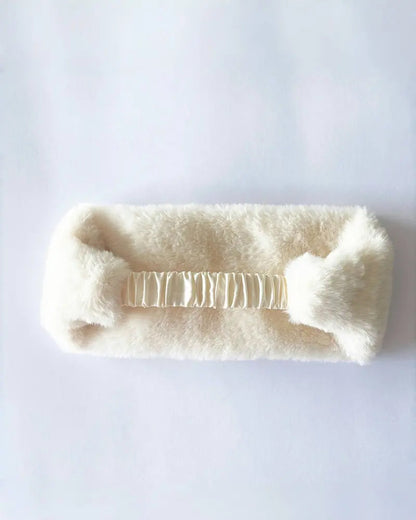 Wide Edge Soft Warm Windproof Cold-Proof Fuzzy Headband 2024 f/w accessoires spring