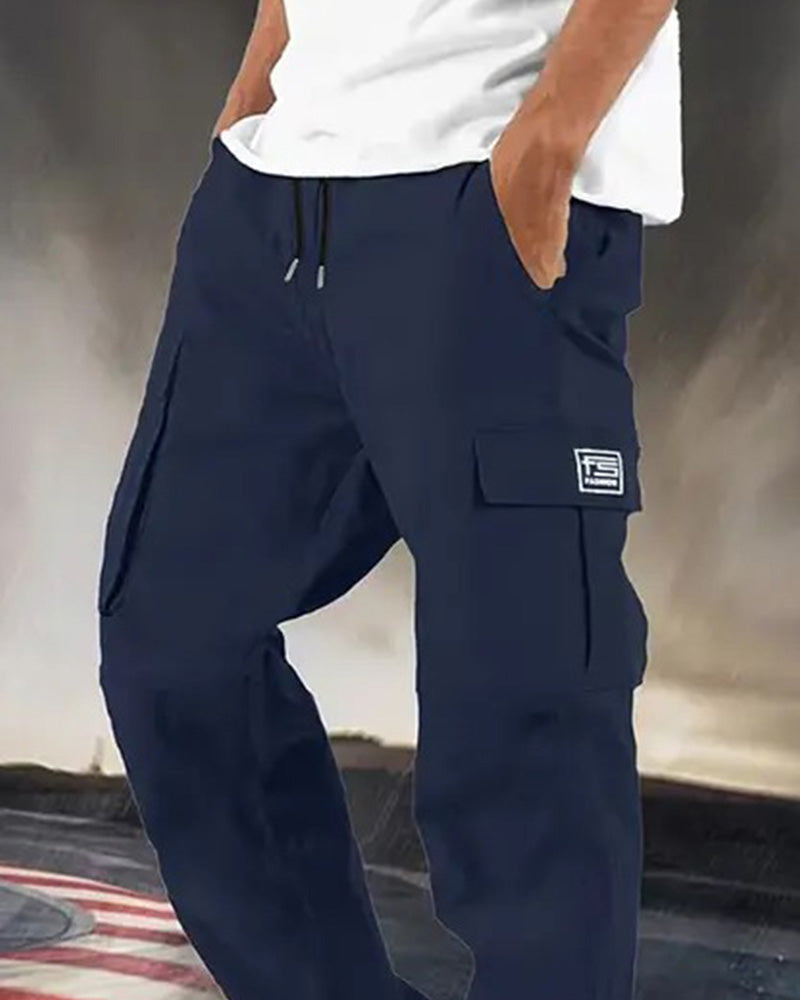 Men's Multi Pocket Cargo Straight Leg Pant