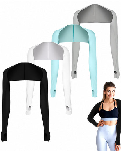 Women's 4-Pack Cooling UV Protection Arm Sleeves with Thumb Holes 2024 f/w accessories spring summer