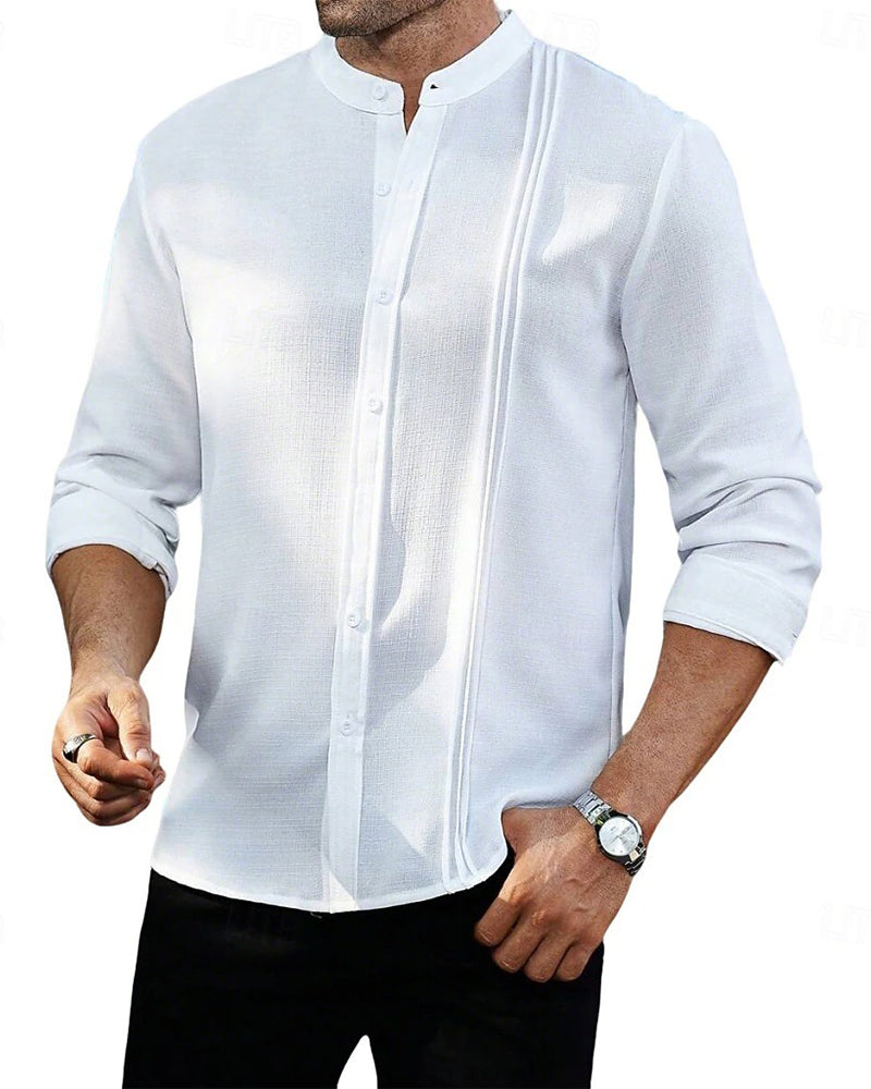 Men's Fashion Mini Mandarin Collar Shirt