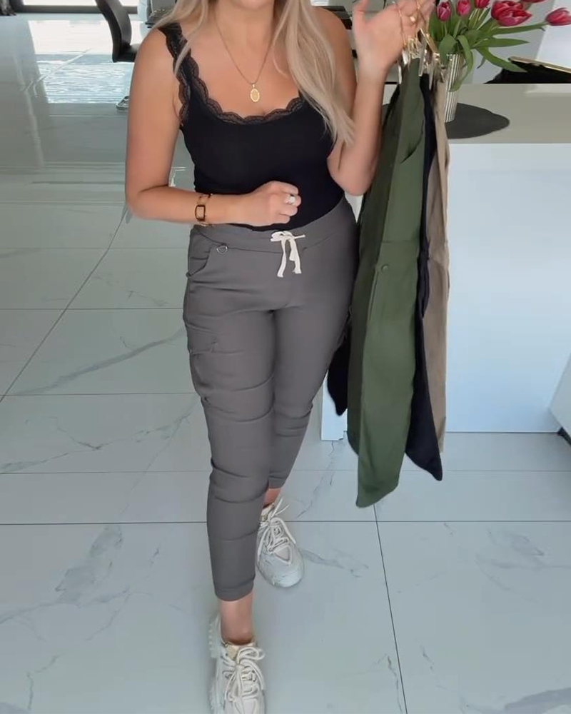 Pantaloni casual elastici slim