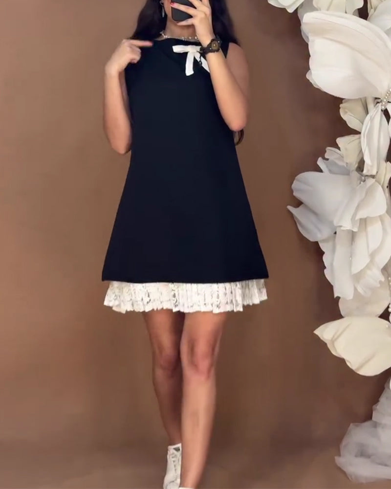 Bow-Knot Fashion Sleeveless Dress