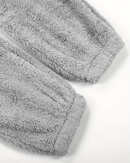 Tuta spessa e pelosa foderata in pile