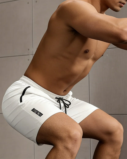 Men's Quick Dry Zipper Pocket Athletic Shorts