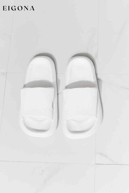 Arms Around Me Open Toe Slide in White Melody Ship from USA shoes womens shoes