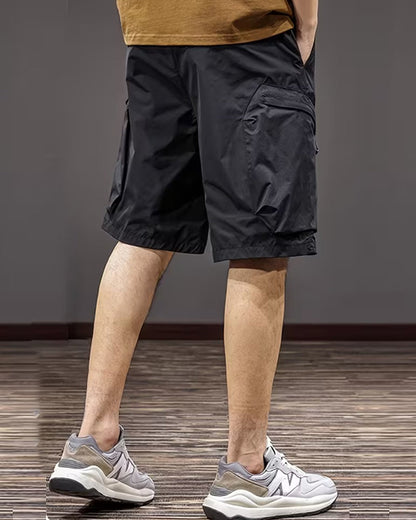 Men's Drawstring Solid Casual Bermuda Pant
