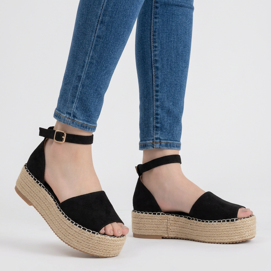 Cassandra | Orthopedic Espadrille Shoes Comfortable Supportive Summer Women Black comfortable espadrilles women orthopedic espadrilles summer shoes supportive sandals walking shoes women