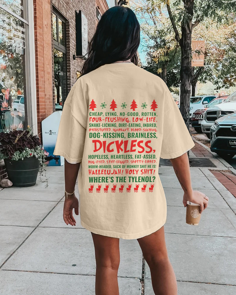 Women's Griswold’s National Lampoon’s Christmas Vacation Dickless T-shirt 2024 f/w christmas spring summer t-shirts