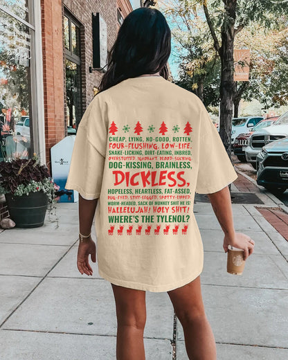 Women's Griswold’s National Lampoon’s Christmas Vacation Dickless T-shirt 2024 f/w christmas spring summer t-shirts