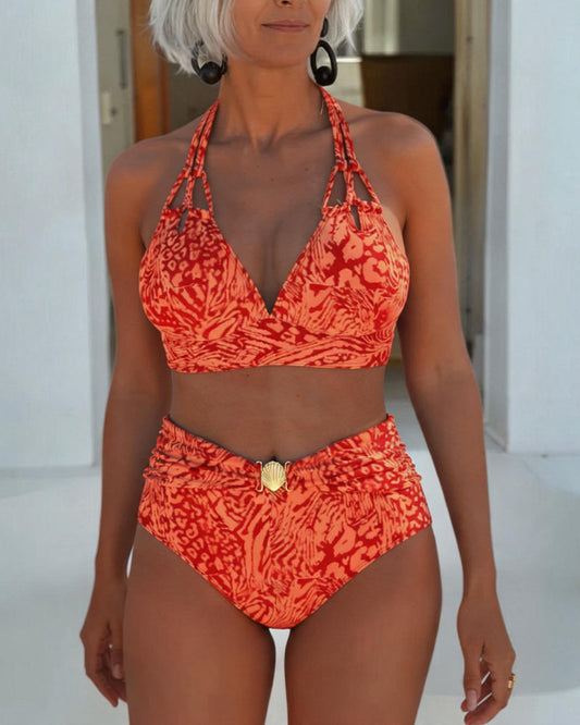 V-Neck Printed Bikini 2024 f/w bikinis spring summer