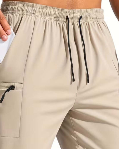 Men's Drawstring Cargo Casual Shorts