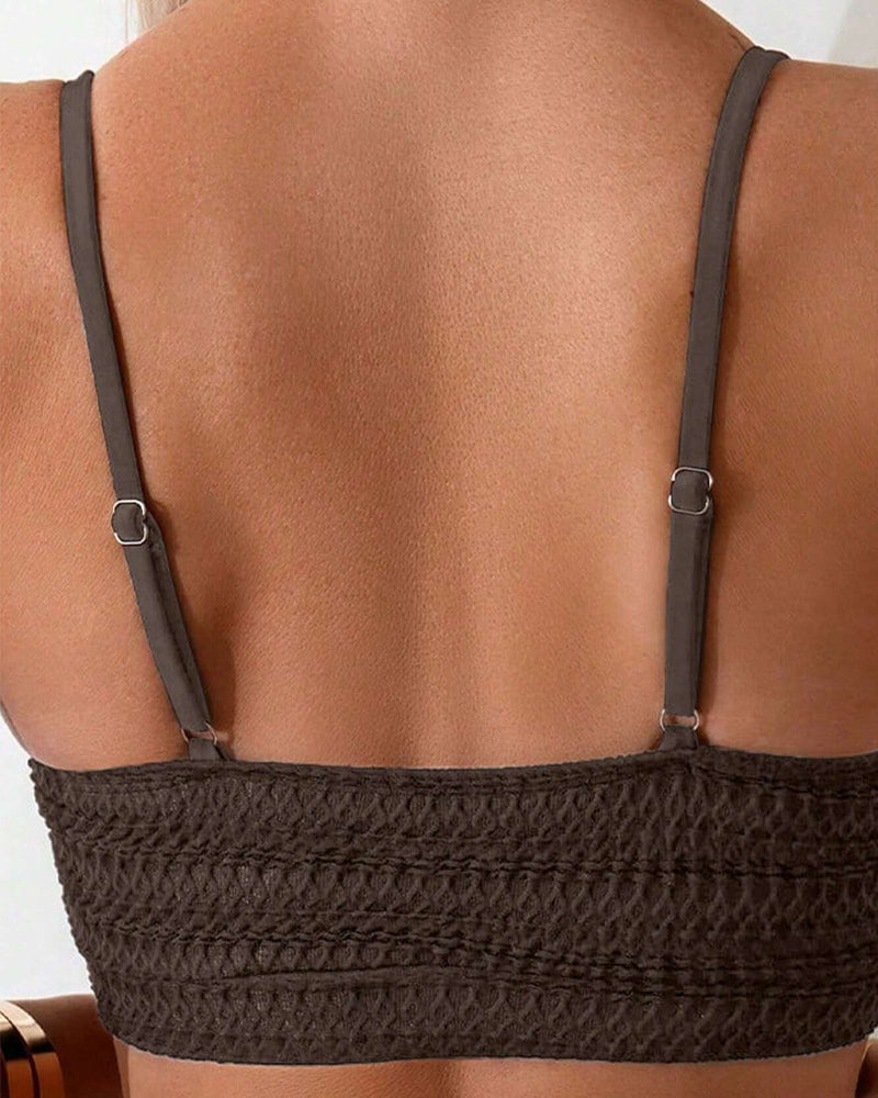 Bikini sexy con reggicalze in due pezzi