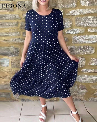 Casual temperament polka dot dress casual dresses summer