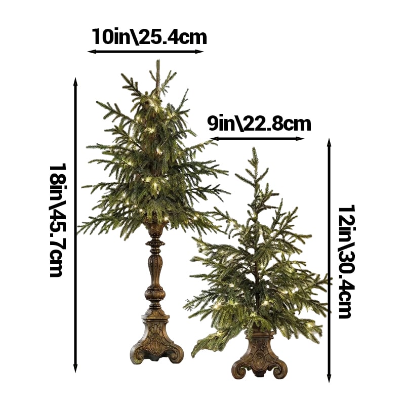 Lighted Tabletop Christmas Tree