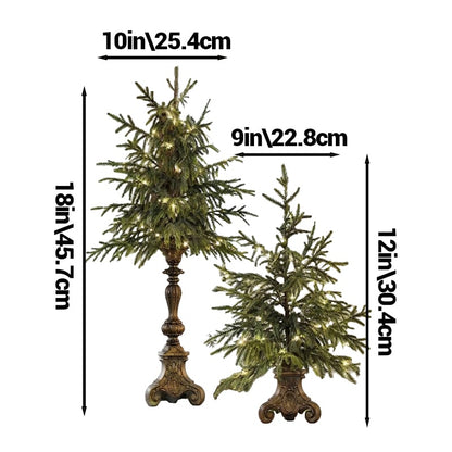 Lighted Tabletop Christmas Tree