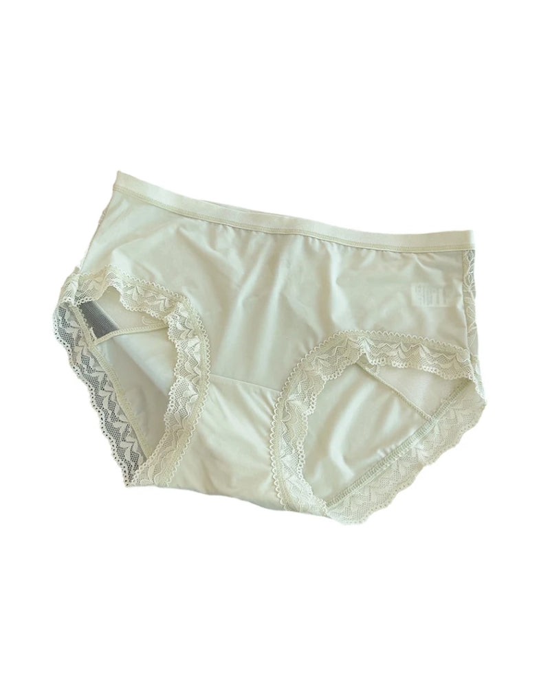 Women's Soft Lace Mid-Rise Panty