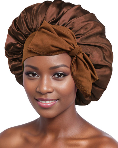 Silk night sleeping cap bonnet ACCESSORIES