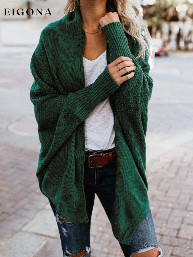 Solid Color Knitted Cardigan Sweater Coat funny sweatshirts