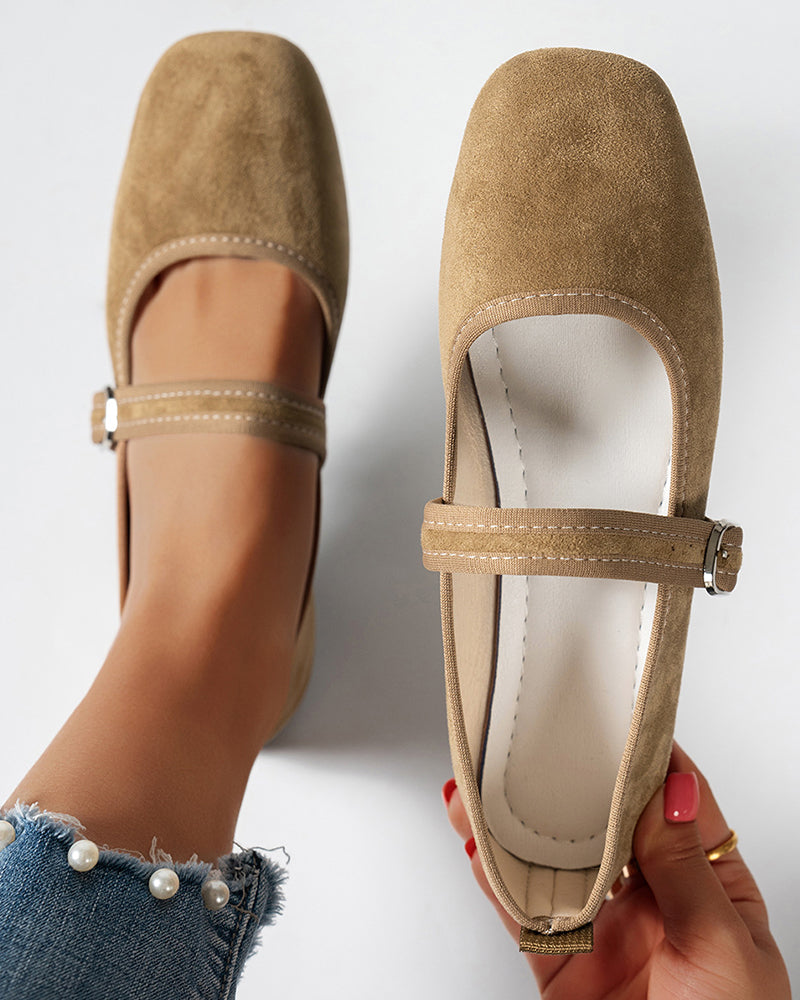 Women's Vintage Classy Elegant Square Toe Classic Mary Jane Shoes 2024 f/w shoes spring summer