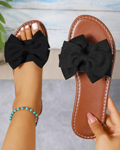 Women's Bowknot Design Slip on Sandals