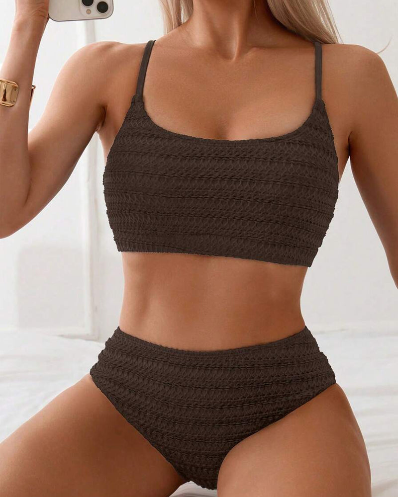 Bikini sexy con reggicalze in due pezzi