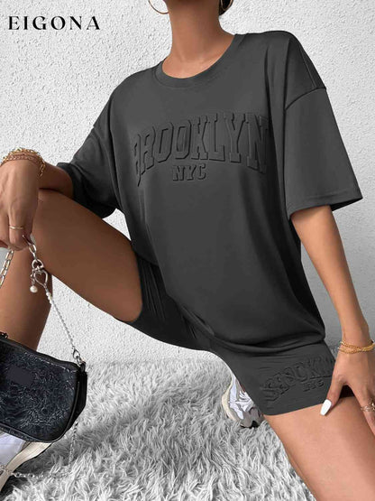 BROOKLYN NYC Graphic Top and Shorts Set clothes lounge lounge wear lounge wear sets loungewear S&M&Y Ship From Overseas