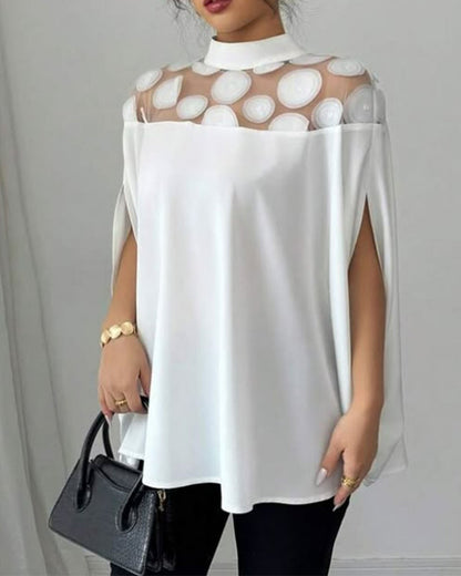 Off-The-Shoulder Bat Sleeve Elegant Blouse