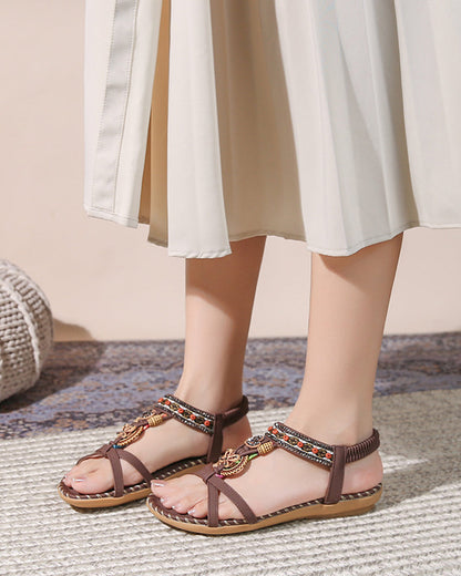 Bohemian Open-Toe Sandals