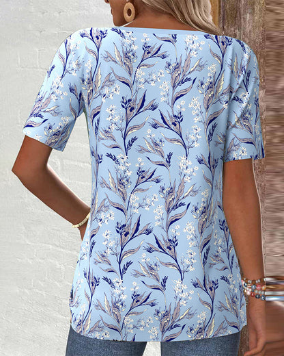 Blusa fresca con scollo a V