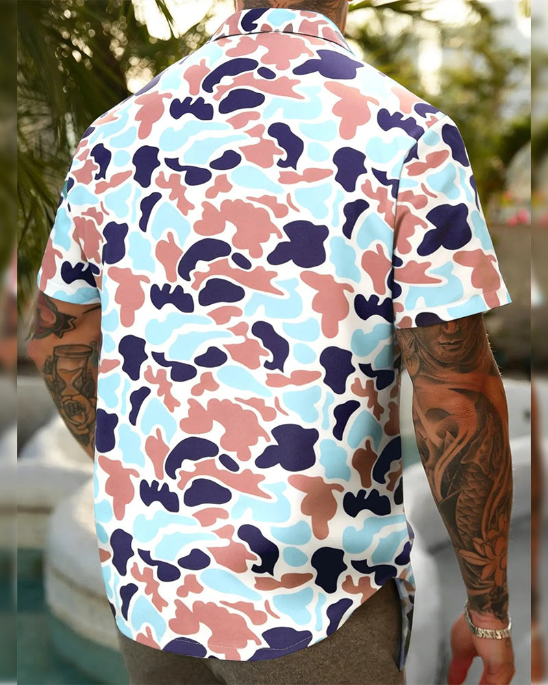 Men's Casual Camo Shirt