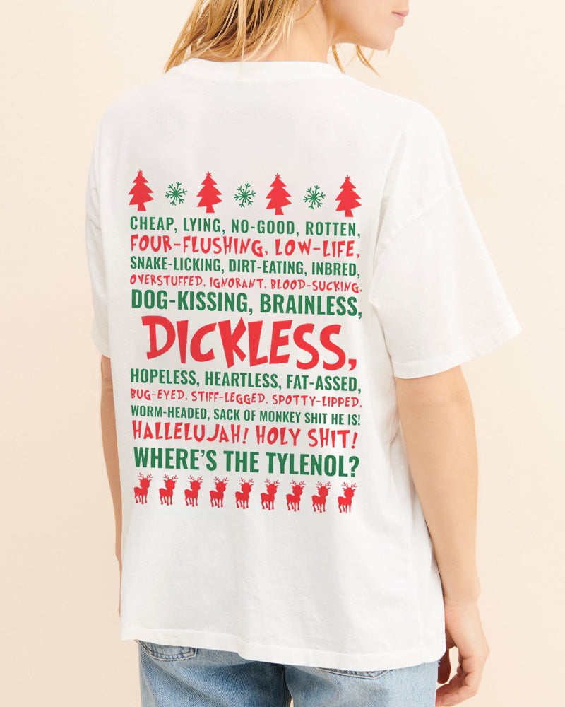 Women's Griswold’s National Lampoon’s Christmas Vacation Dickless T-shirt 2024 f/w christmas spring summer t-shirts